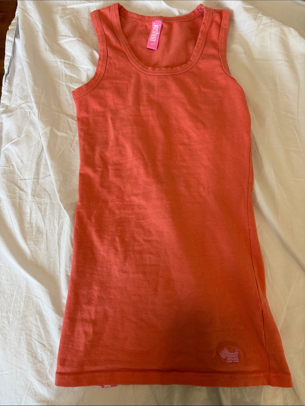 Vintage Joshua Perets coral tank top size Small